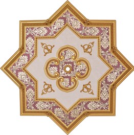 Altın Bordo Yıldız Saray Tavan 150 cm