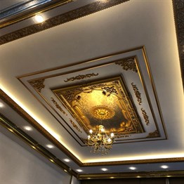 Altın Dikdörtgen Saray Tavan 140*200 cm