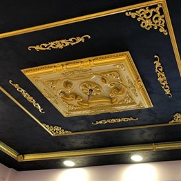 Altın Dikdörtgen Saray Tavan 90*120 cm