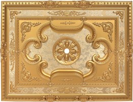 Altın Dikdörtgen Saray Tavan 90*120 cm