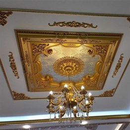 Altın Kare Saray Tavan 150*150 cm