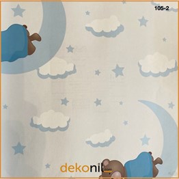 Grown Baby Ayıcıklı Bebek Odası Duvar Kağıdı 105-2 l Dekonil