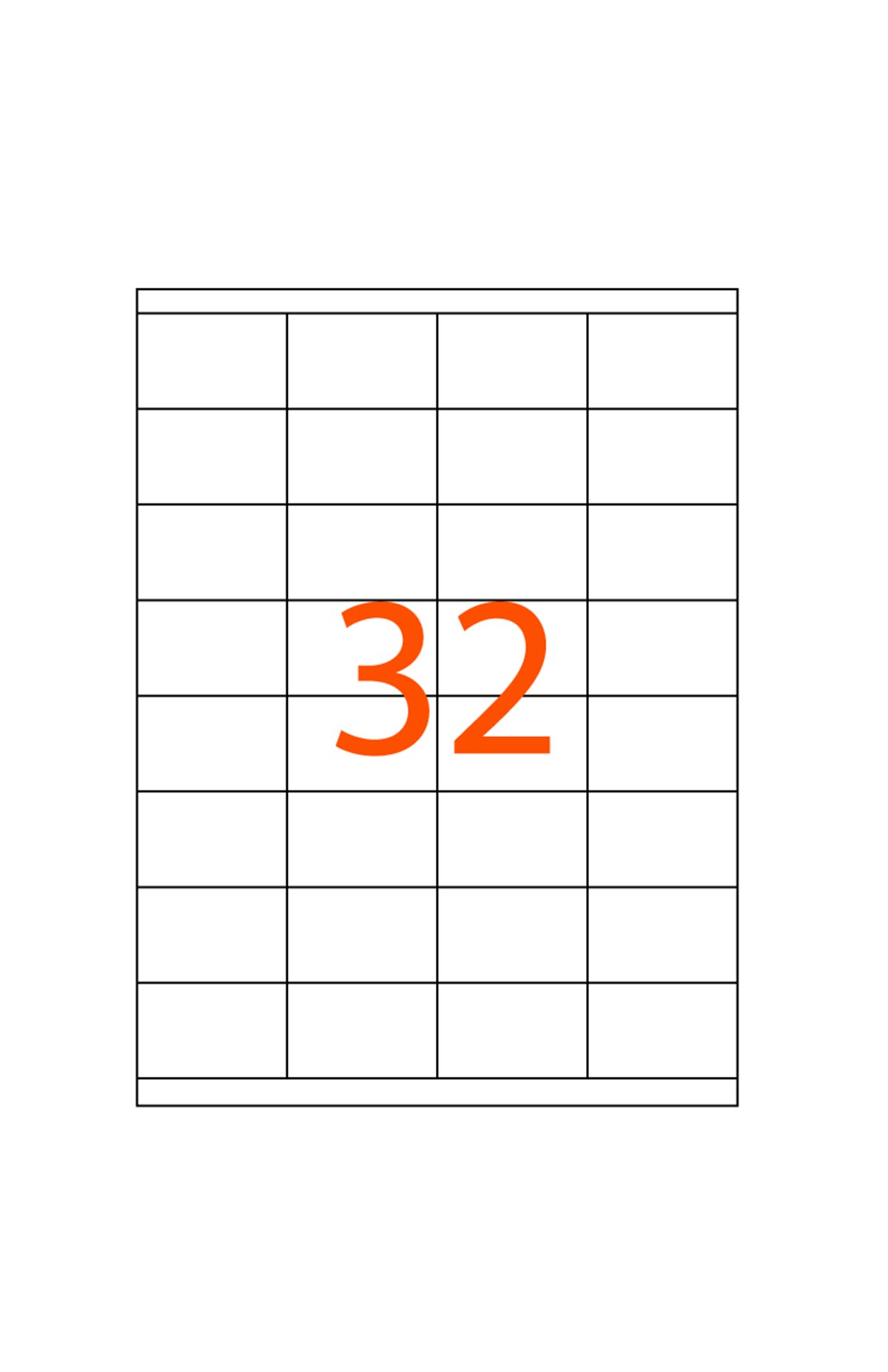 52.5 x 35 mm Lazer Etiketi JB-1032
