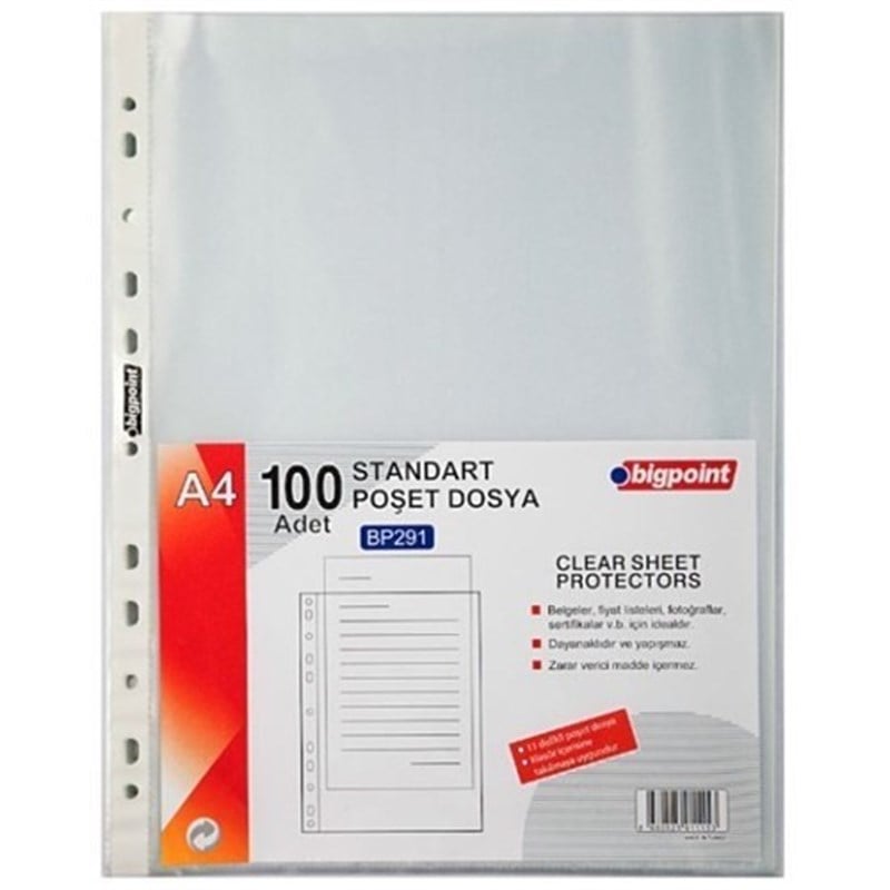 Bigpoint Poşet Dosya 100lü