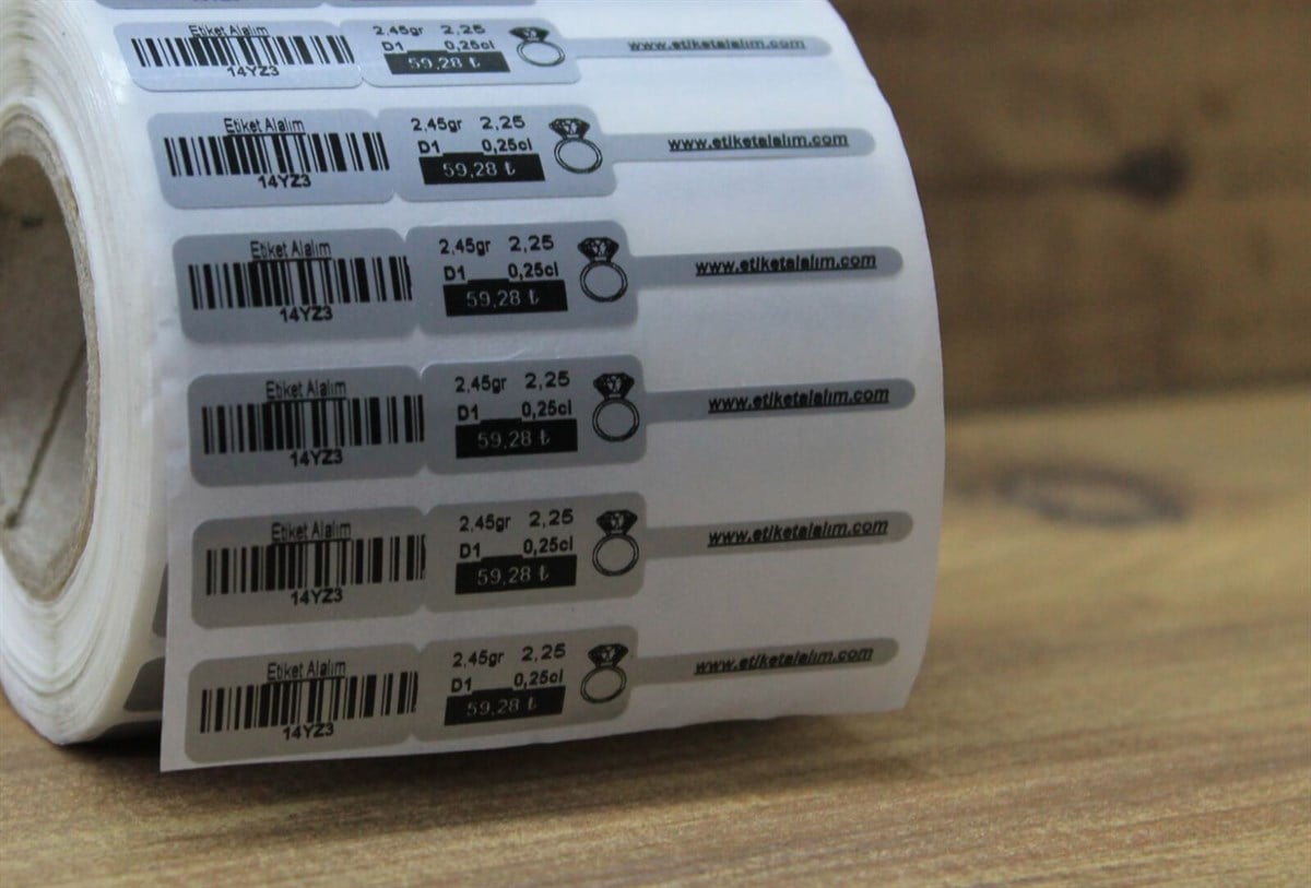 Çok Amaçlı EtiketlerKuyumcu Etiketi Gümüş