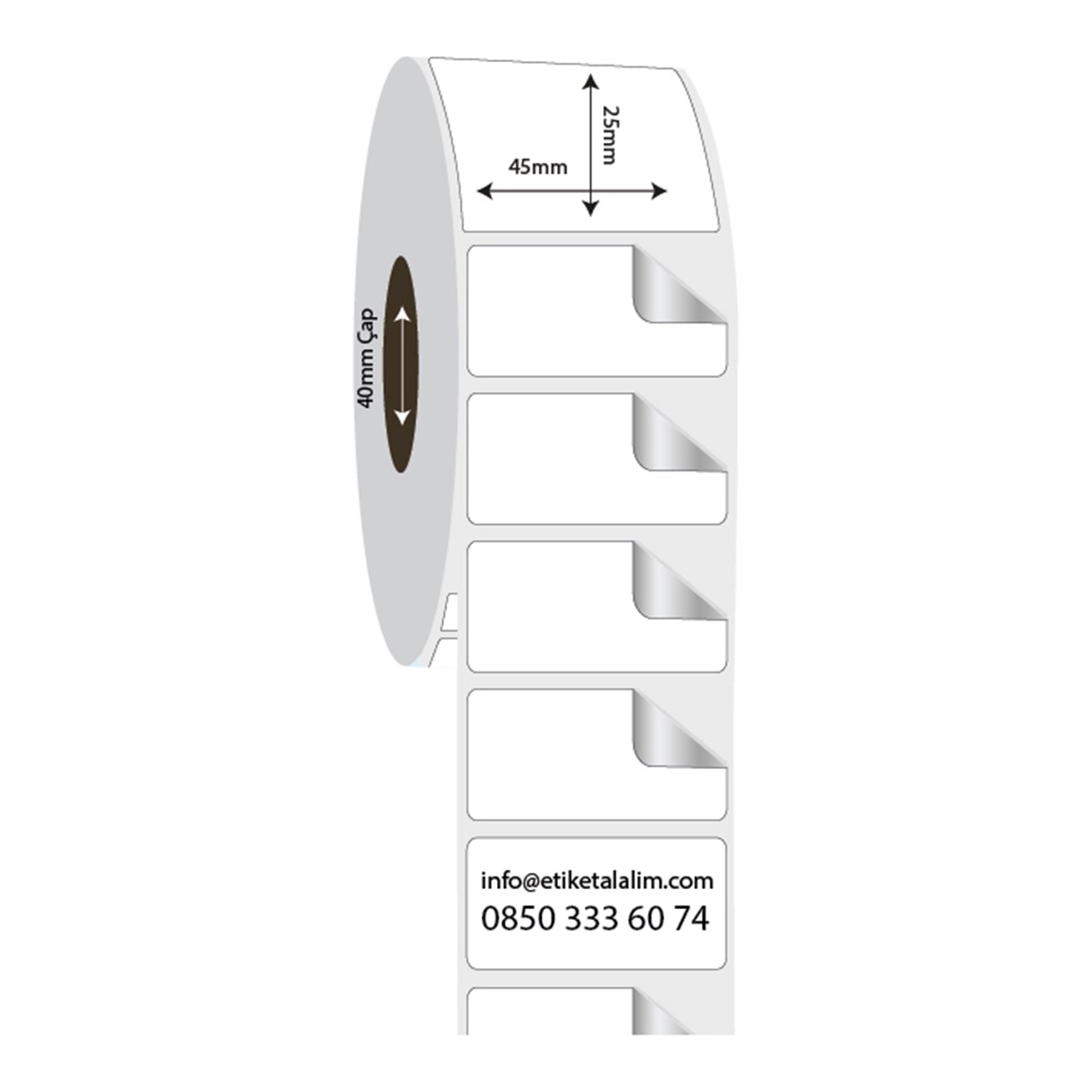 Fastyre Etiket (Sticker)45mm x 25mm Fastyre Etiket