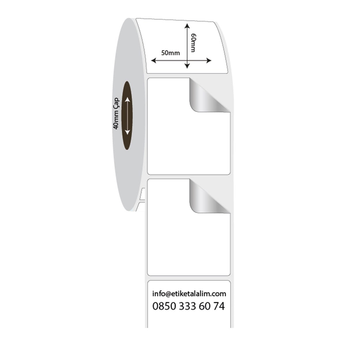 Fastyre Etiket (Sticker)50mm x 60mm Fastyre Etiket