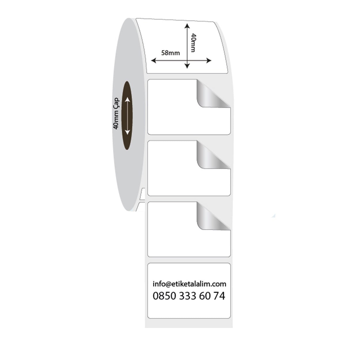 Fastyre Etiket (Sticker)58mm x 40mm Fastyre Etiket