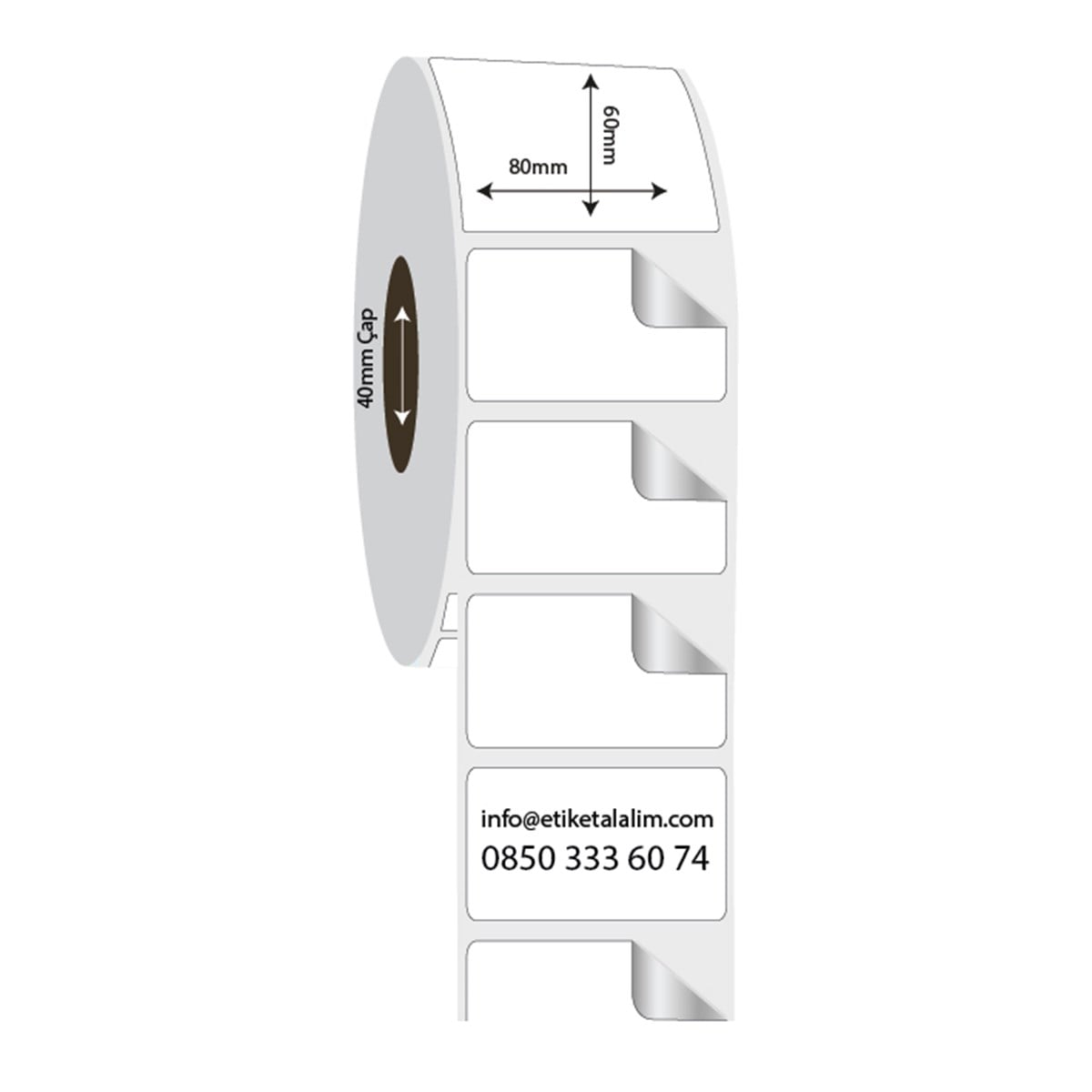 Fastyre Etiket (Sticker)80mm x 60mm Fastyre Etiket