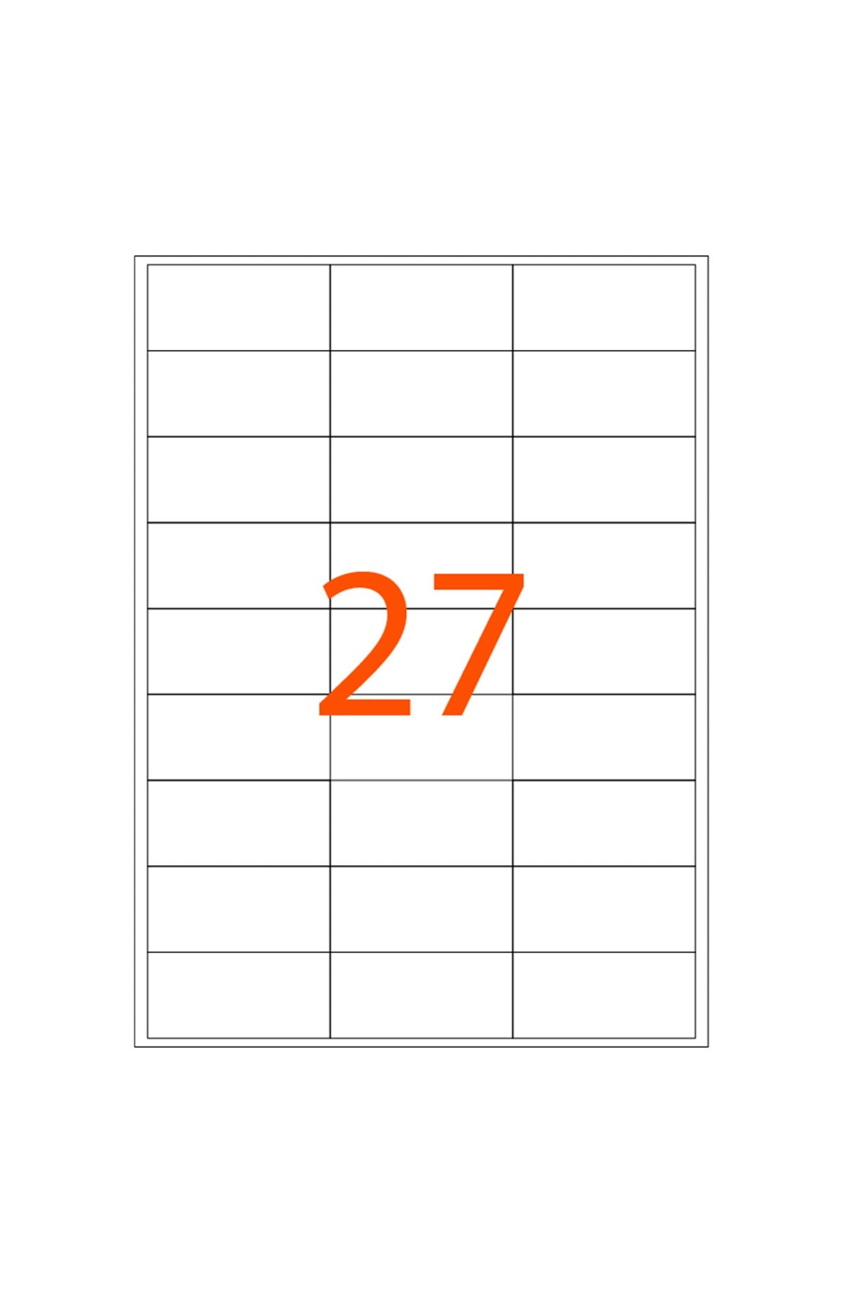 Laser Etiket-Bilgisayar Etiket56 x 28 mm Lazer Etiket EA-2104