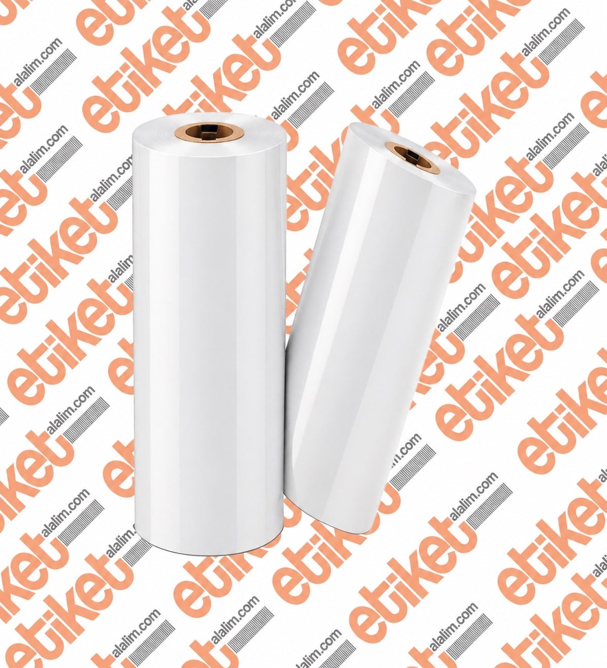 Renkli Wax Ribonlar110mm x 74 Metre Dışa Sarım (Outside) Renkli Beyaz Ribon