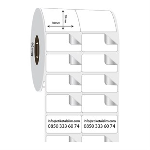 Fastyre Etiket (Sticker)30mm x 10mm 2'li Bitişik Fastyre Etiket