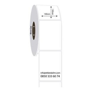 PP Opak Etiket100mm x 130mm PP Opak Etiket
