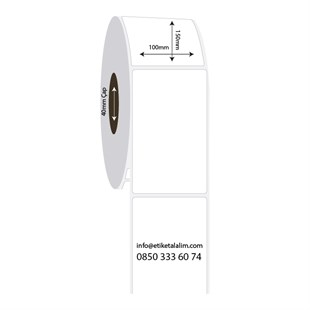 PP Opak Etiket100mm x 150mm PP Opak Etiket
