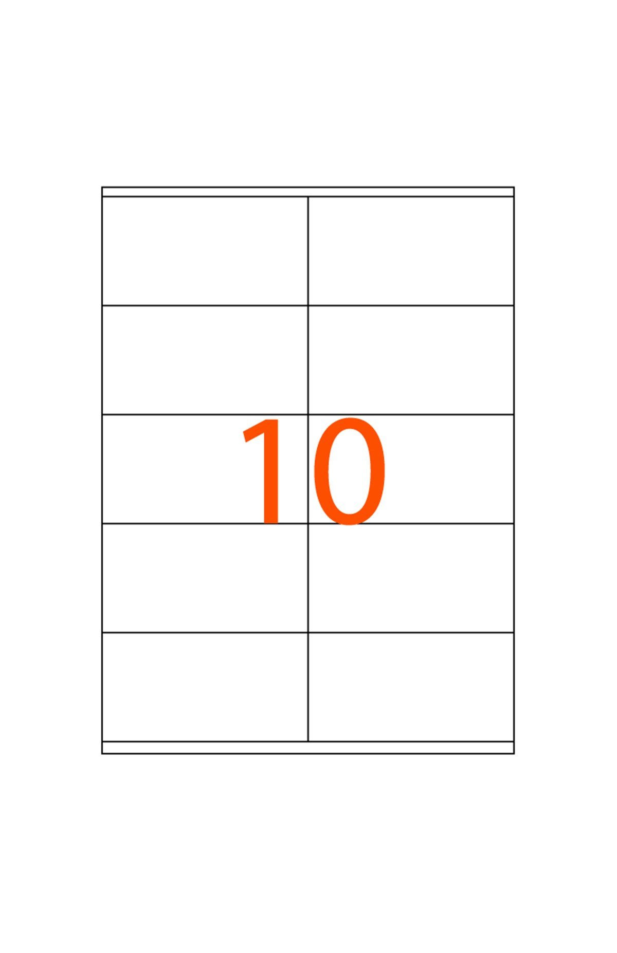 105 x 57 mm Lazer Etiketi JB-1610