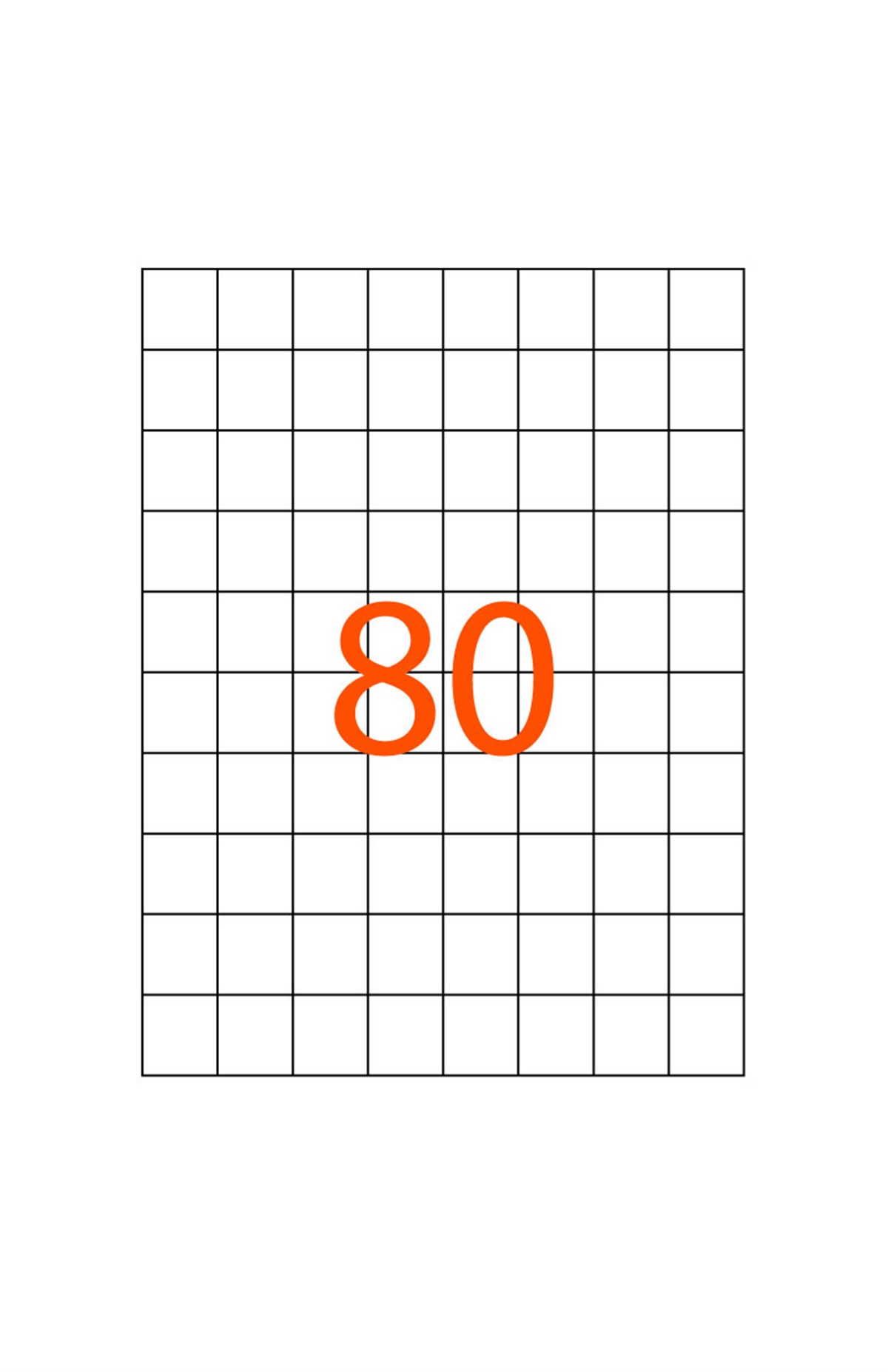 26.25 x 29.84 mm Lazer Etiketi JB-1080