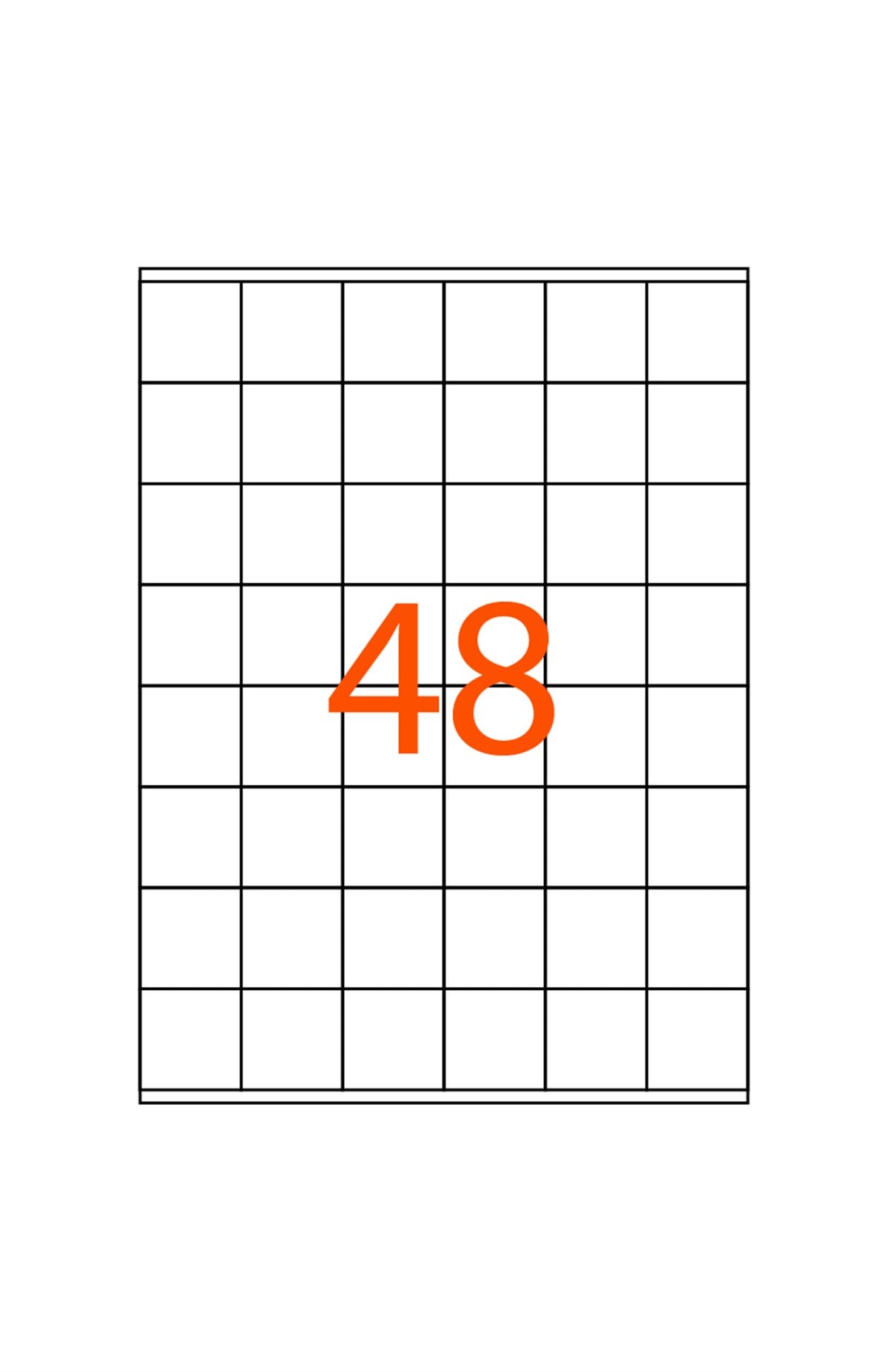 35 x 35 mm Lazer Etiketi JB-1348