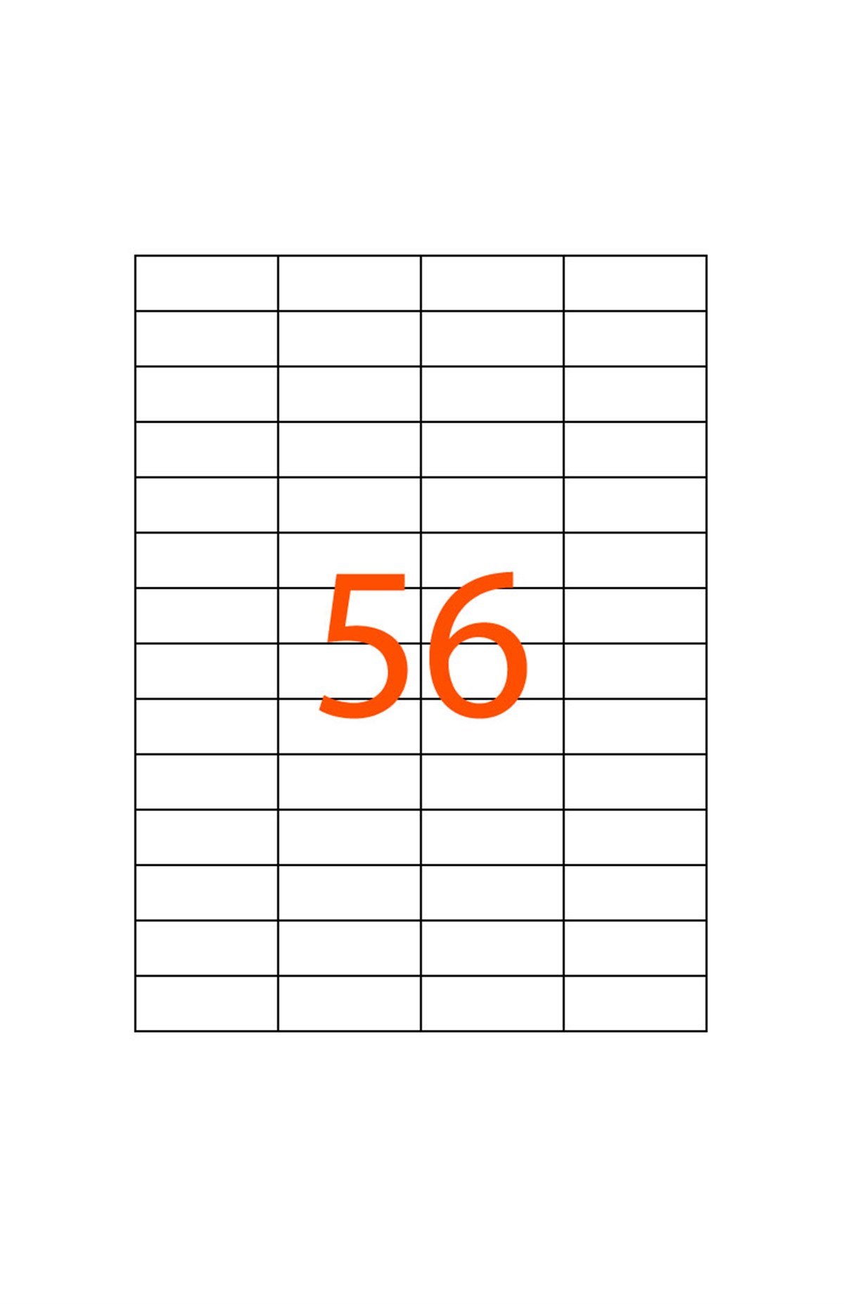 52.5 x 21.2 mm Lazer Etiketi JB-1321