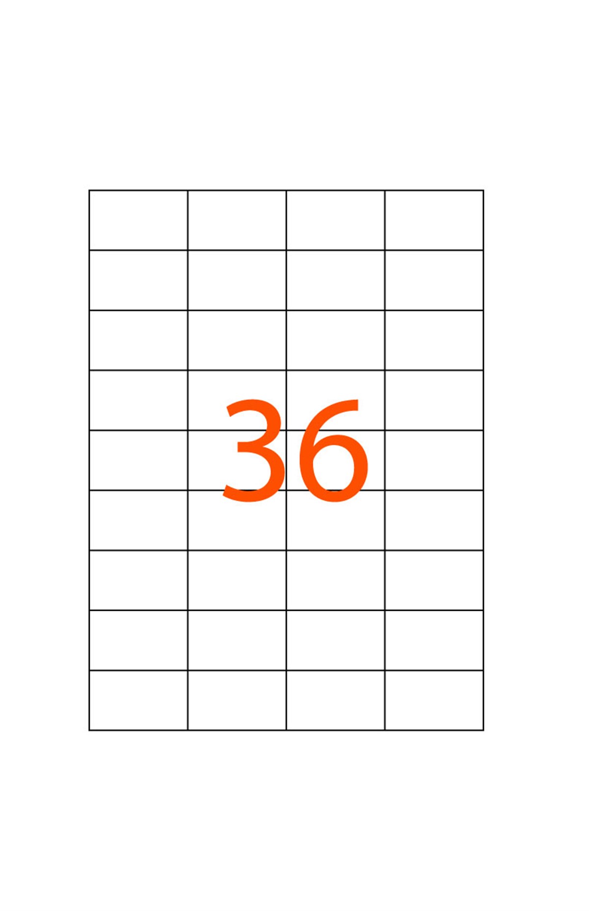 52.5 x 33 mm Lazer Etiketi JB-1035