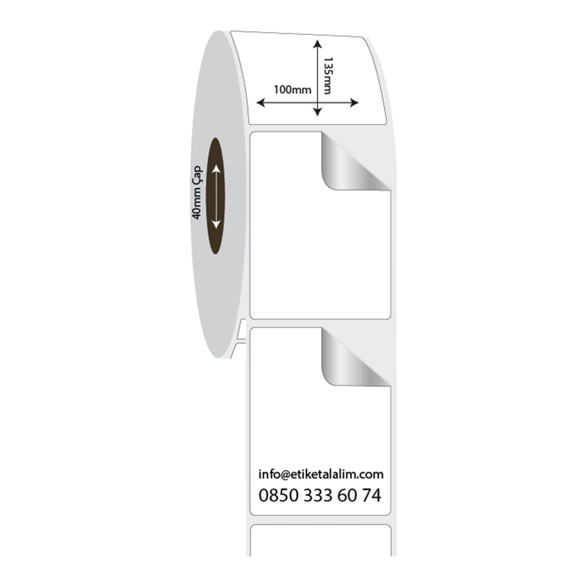 Fastyre Etiket (Sticker)100mm x 135mm Fastyre Etiket