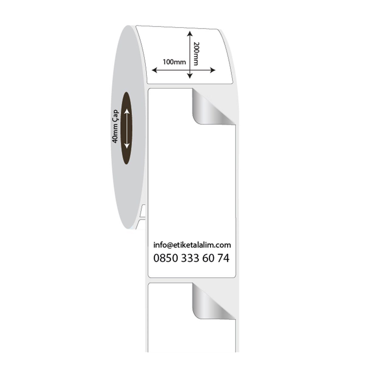 Fastyre Etiket (Sticker)100mm x 200mm Fastyre Etiket