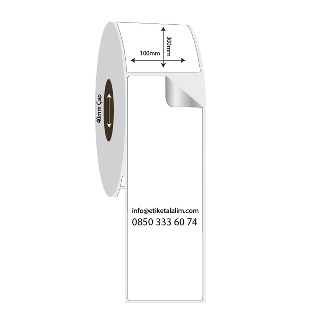 Fastyre Etiket (Sticker)100mm x 300mm Fastyre Etiket