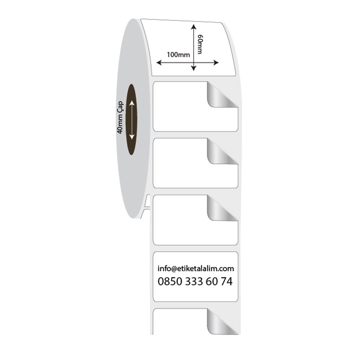 Fastyre Etiket (Sticker)100mm x 60mm Fastyre Etiket