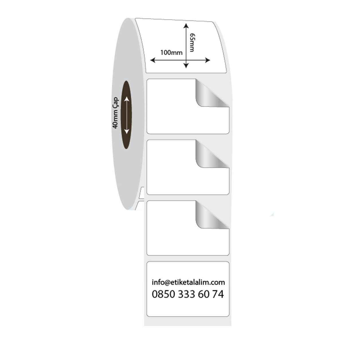 Fastyre Etiket (Sticker)100mm x 65mm Fastyre Etiket