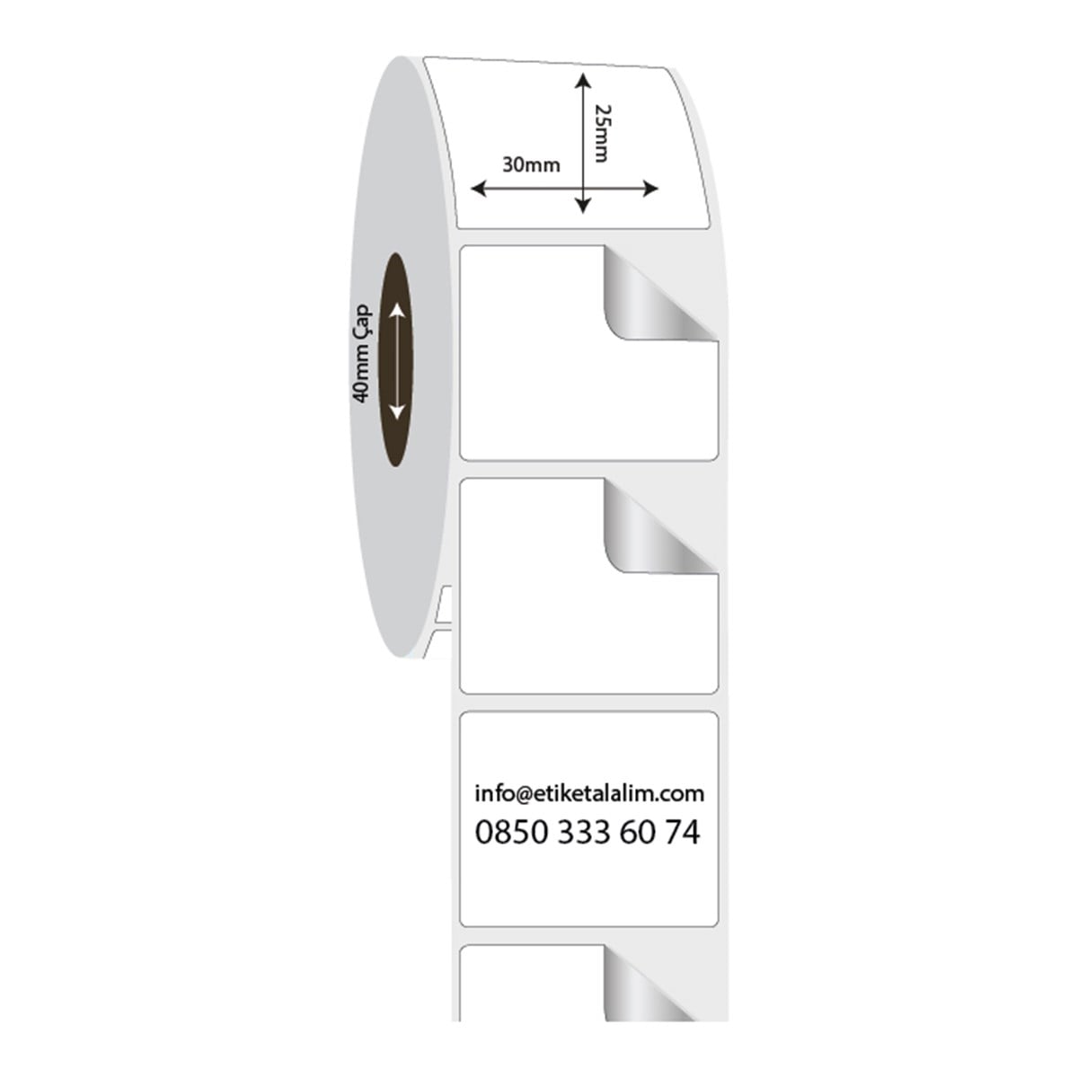 Fastyre Etiket (Sticker)30mm x 25mm Fastyre Etiket