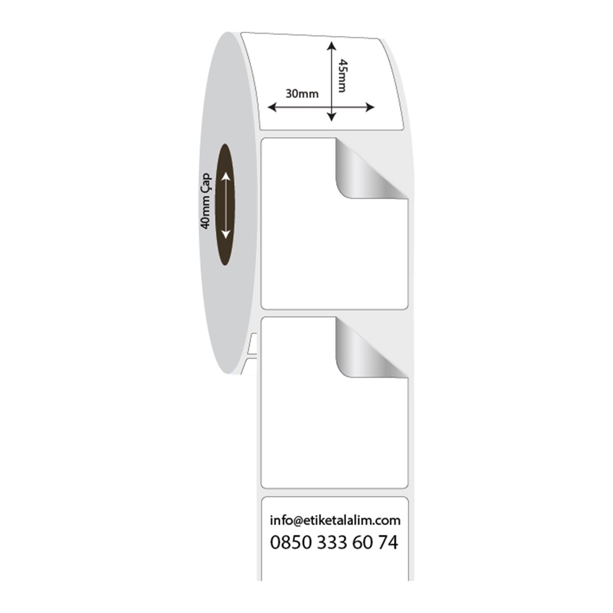 Fastyre Etiket (Sticker)30mm x 45mm Fastyre Etiket