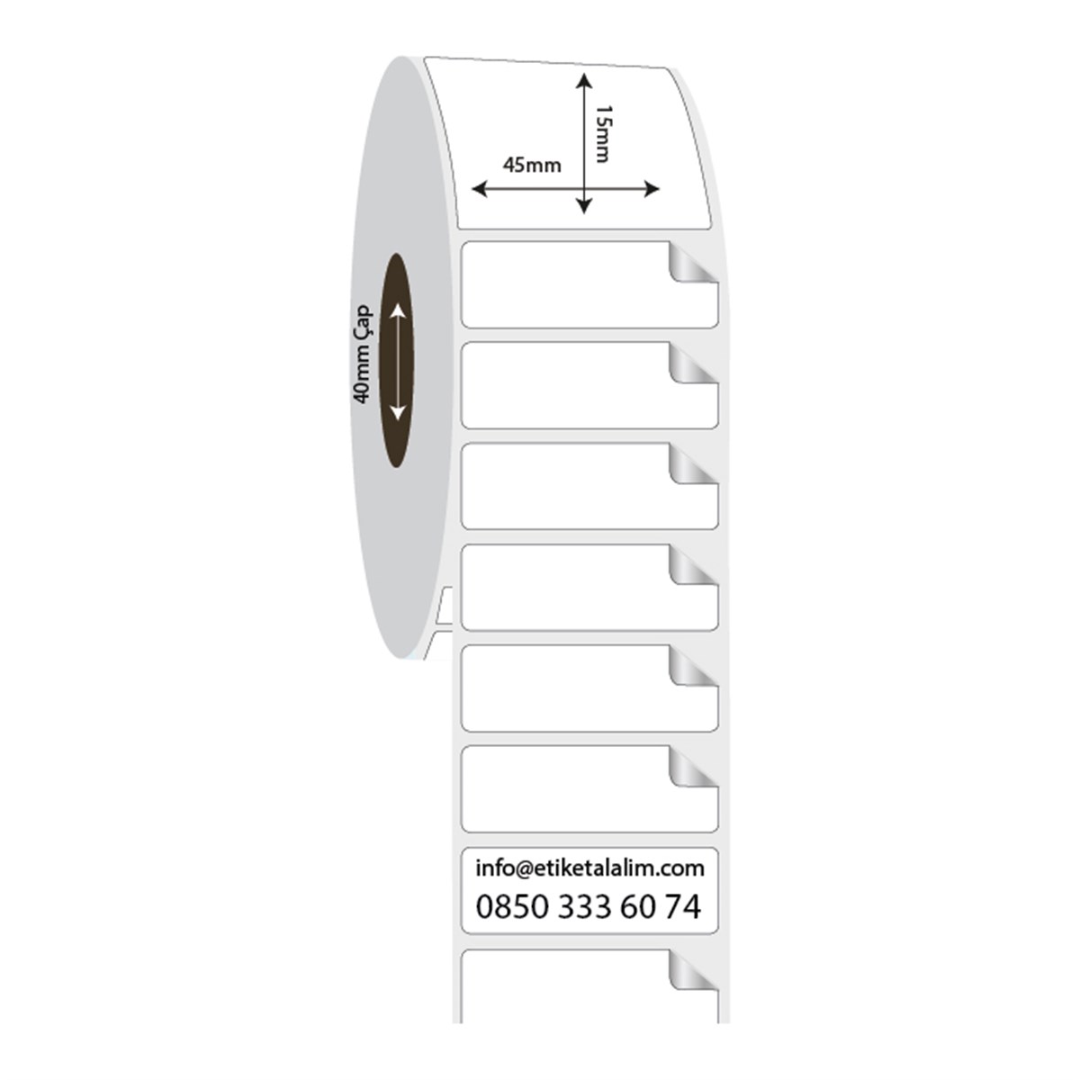 Fastyre Etiket (Sticker)45mm x 15mm Fastyre Etiket