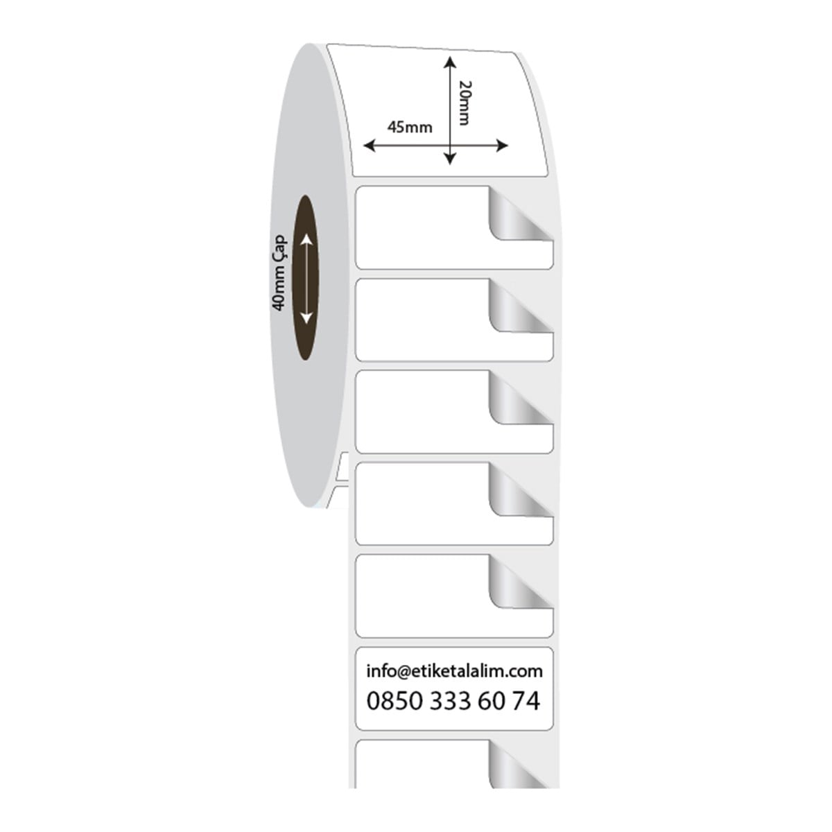 Fastyre Etiket (Sticker)45mm x 20mm Fastyre Etiket