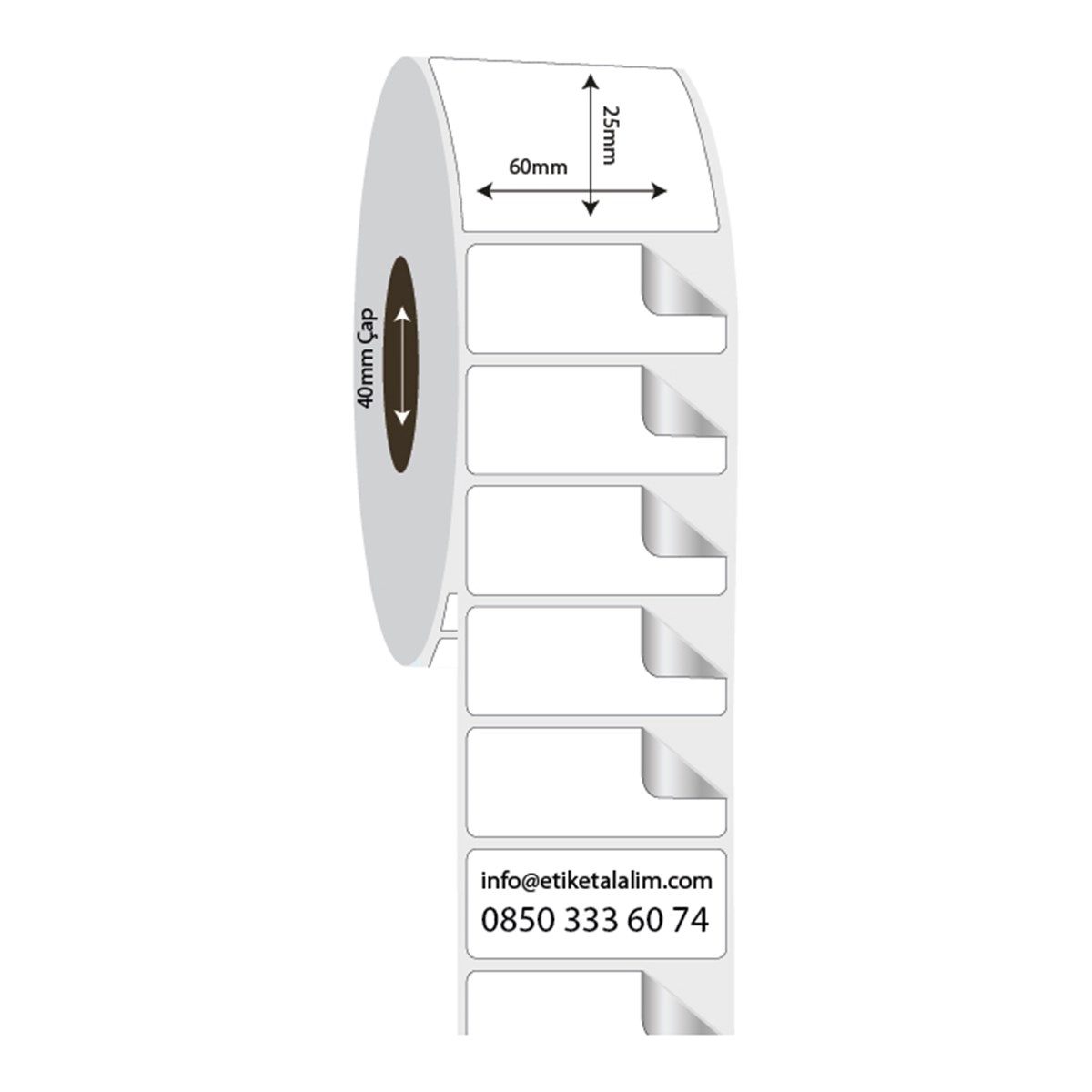 Fastyre Etiket (Sticker)60mm x 25mm Fastyre Etiket