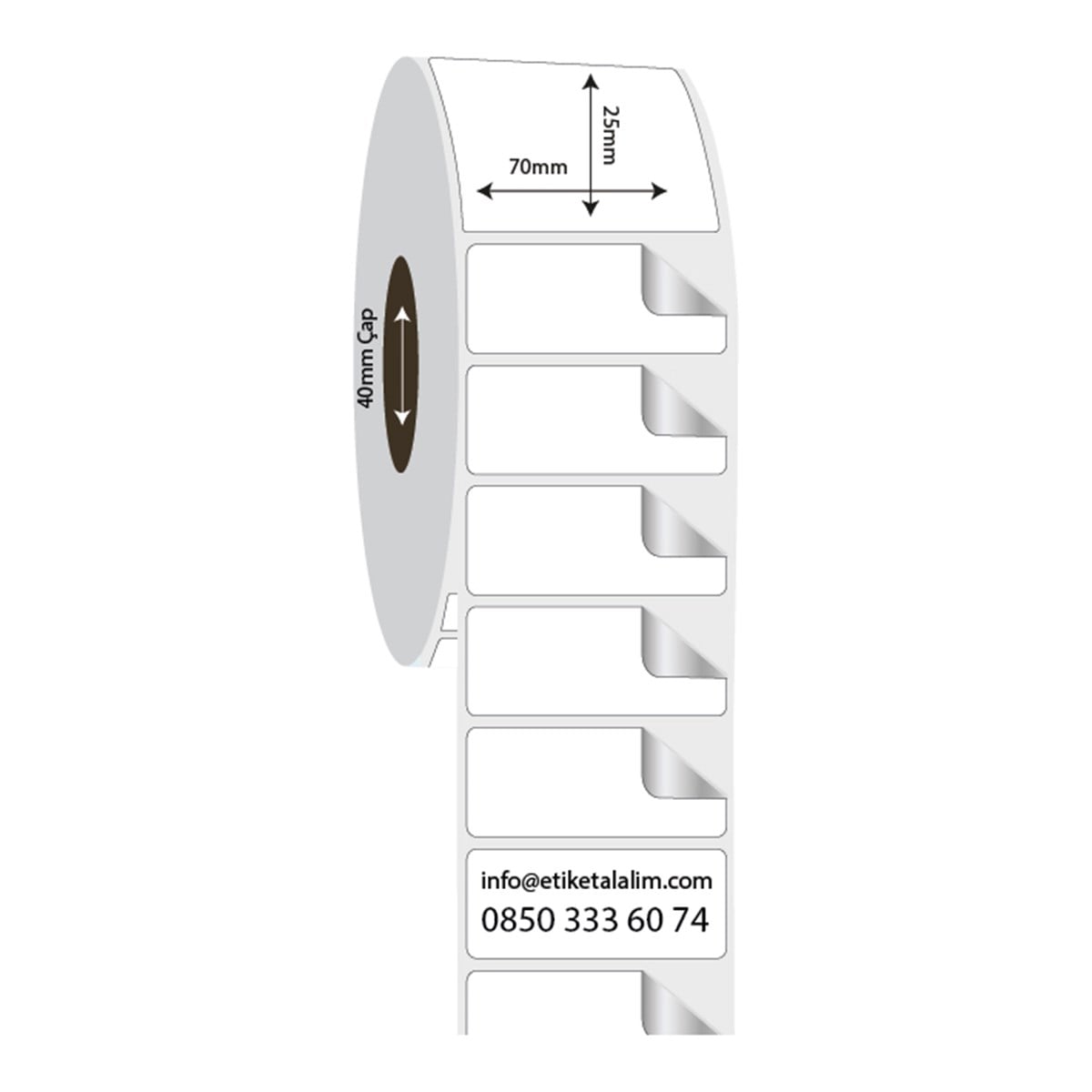 Fastyre Etiket (Sticker)70mm x 25mm Fastyre Etiket