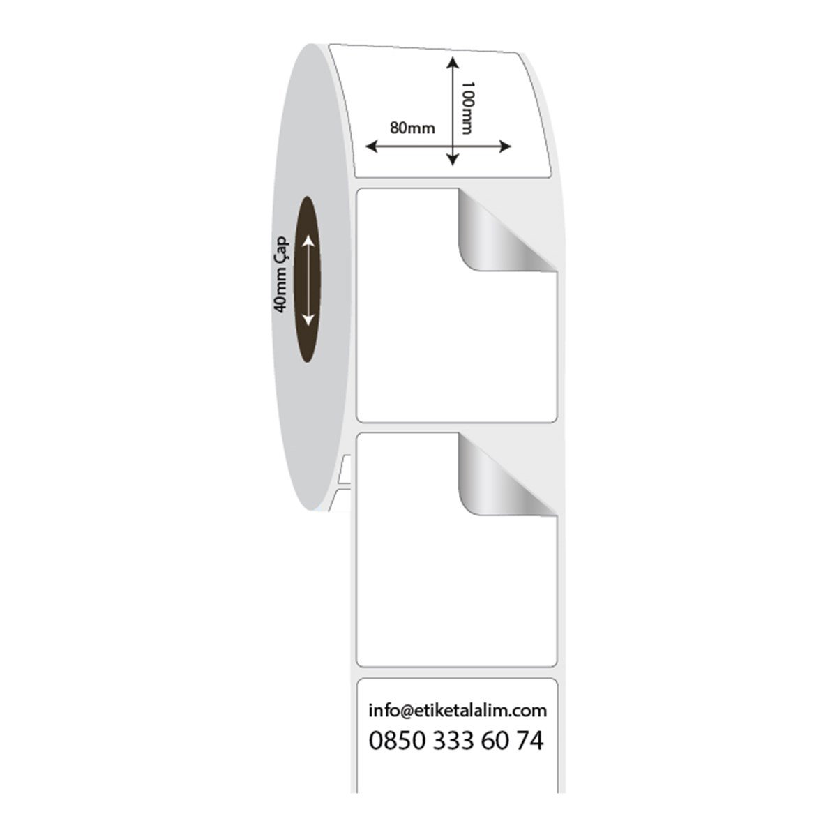 Fastyre Etiket (Sticker)80mm x 100mm Fastyre Etiket