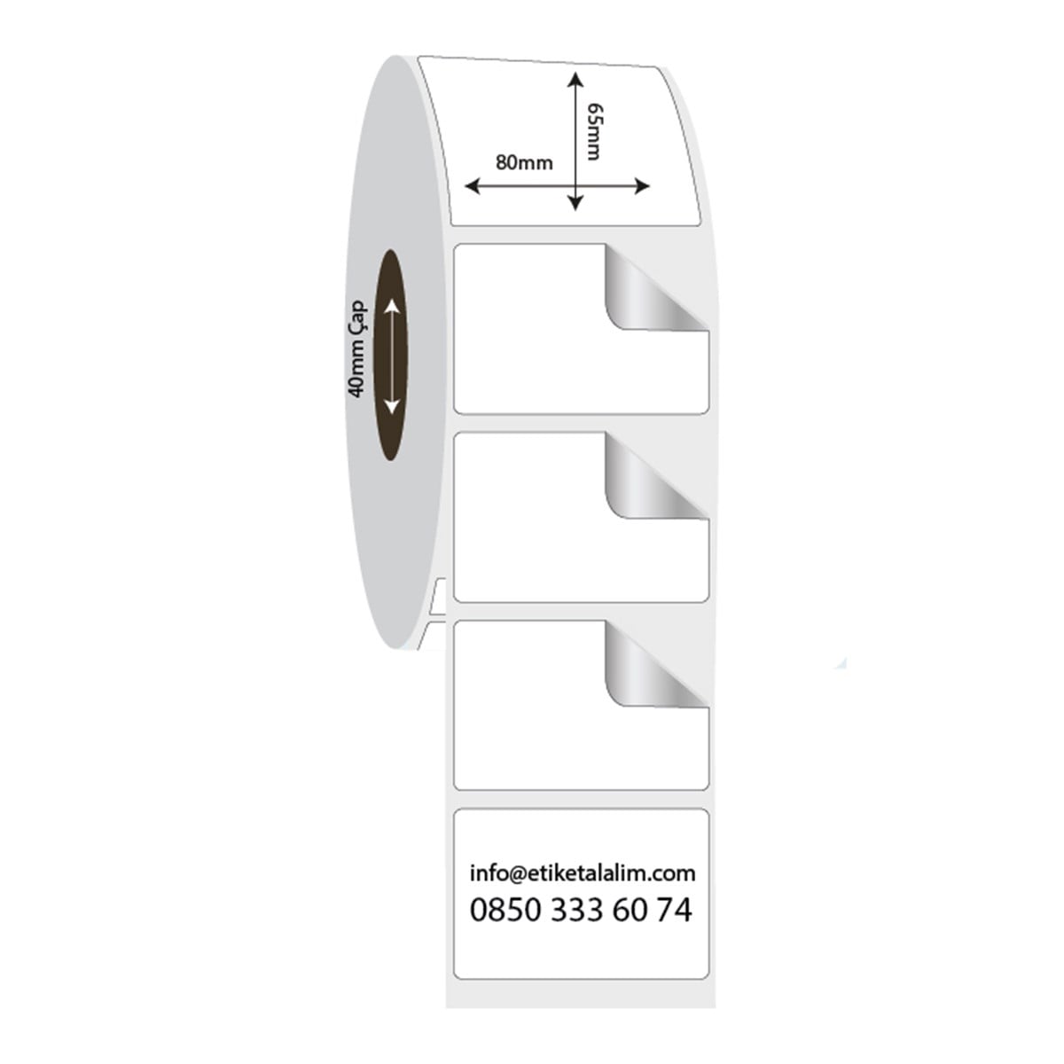 Fastyre Etiket (Sticker)80mm x 65mm Fastyre Etiket