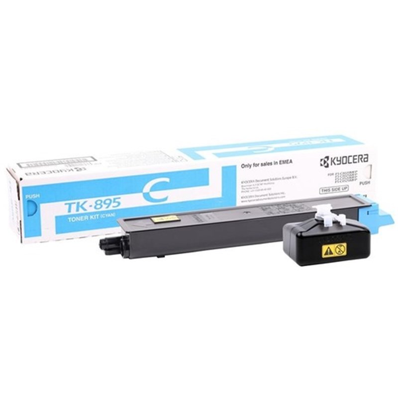 Kyocera TK-895 C Orjinal Mavi Toner