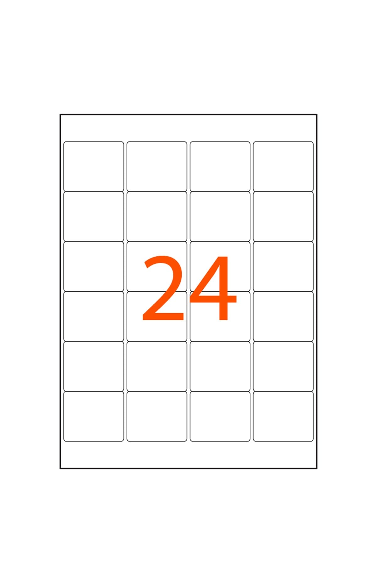 Laser Etiket-Bilgisayar Etiket48 x 45 mm Lazer Etiket EA-2031