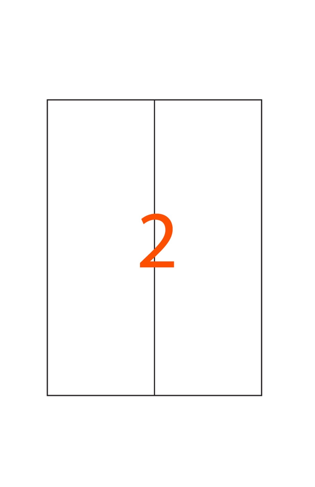 Oval Kesim Laser (Lazer) Etiket105 x 297 mm Lazer Etiketi JB-1297