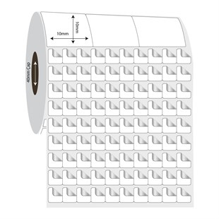 Fastyre Etiket (Sticker)10mm x 10mm 10'lu Bitişik Fastyre Etiket