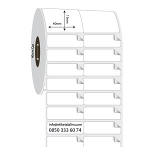 Fastyre Etiket (Sticker)40mm x 15mm 2'li Bitişik Fastyre Etiket