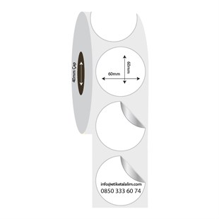 Fastyre Etiket (Sticker)60mm x 60mm Oval Fastyre Etiket (Sticker)