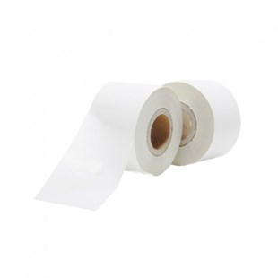 Tekstil Resin Ribonlar (TR110A)30mm x 300 Metre Beyaz Tekstil Resin Ribon
