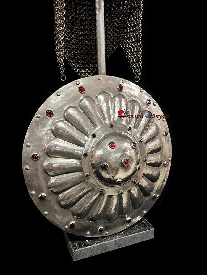 Ottoman Miniature War Helmet and Shield Set