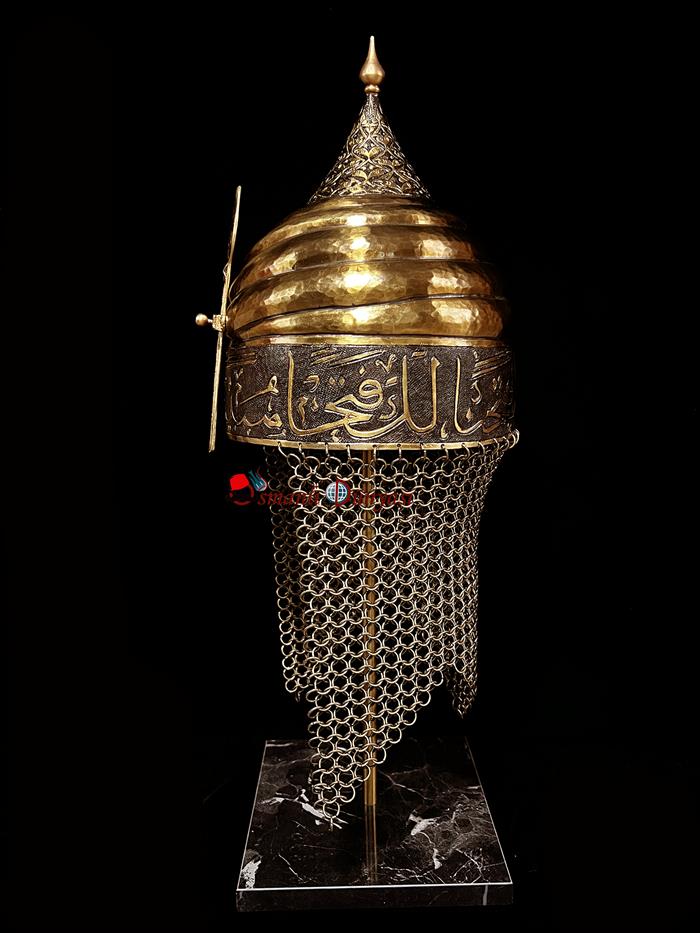 Serpus Helmet - Surah Fatah written - Gift For Turkish Statesman