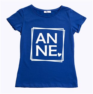 ANNE Kadın Tişört - Mavi