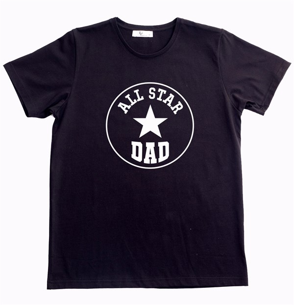 All Star Dad Erkek Tişört Siyah