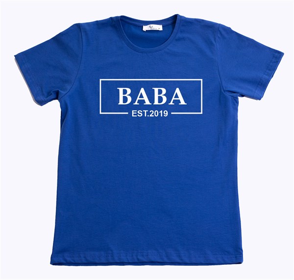 Baba Tişört - Mavi