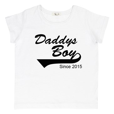 Daddy's Boy Since Çocuk Tişört - Beyaz