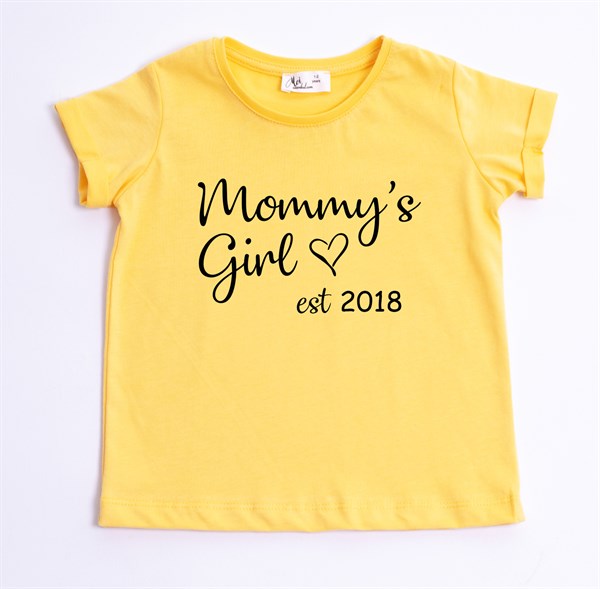 Mommy's Girl Tişört - Sarı